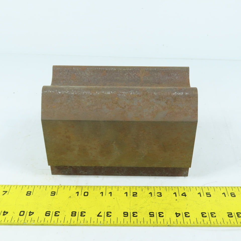 663 6" Long Press Brake Radius Bottom Die Curling Offset Female Concave 3.25" H