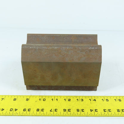 663 6" Long Press Brake Radius Bottom Die Curling Offset Female Concave 3.25" H