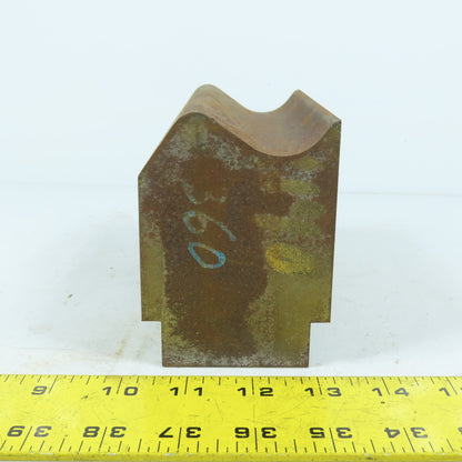 663 6" Long Press Brake Radius Bottom Die Curling Offset Female Concave 3.25" H