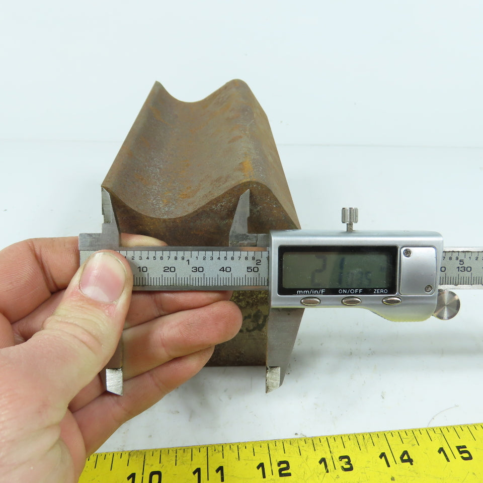 663 6" Long Press Brake Radius Bottom Die Curling Offset Female Concave 3.25" H