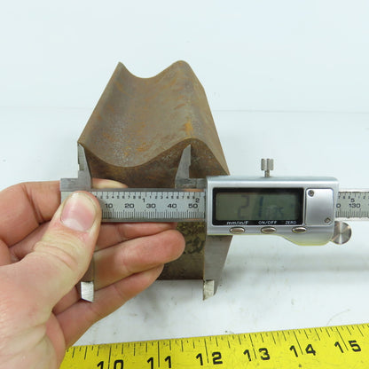 663 6" Long Press Brake Radius Bottom Die Curling Offset Female Concave 3.25" H