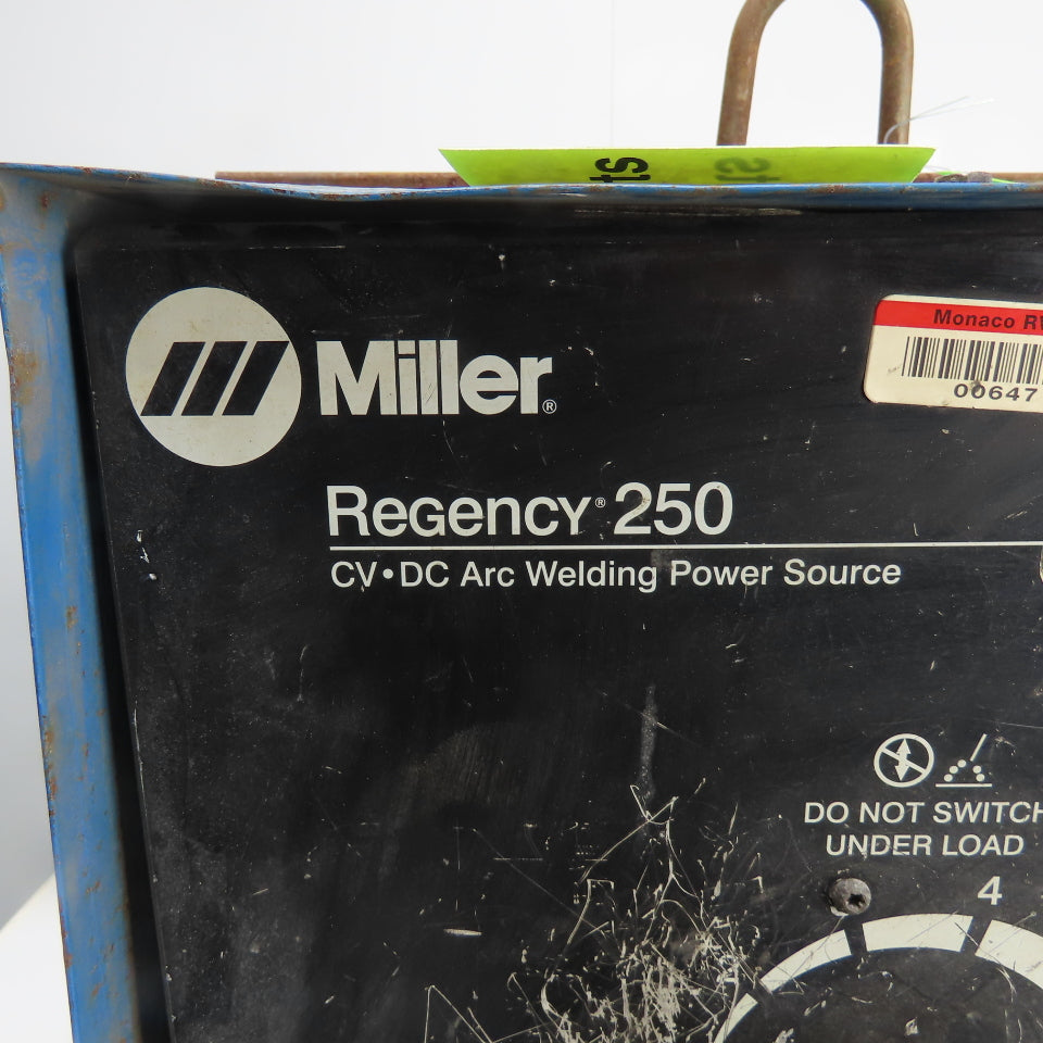 Miller Regency 250 CV-DC Arc Welding Power Source 200/230/460V In 28V 200A Out