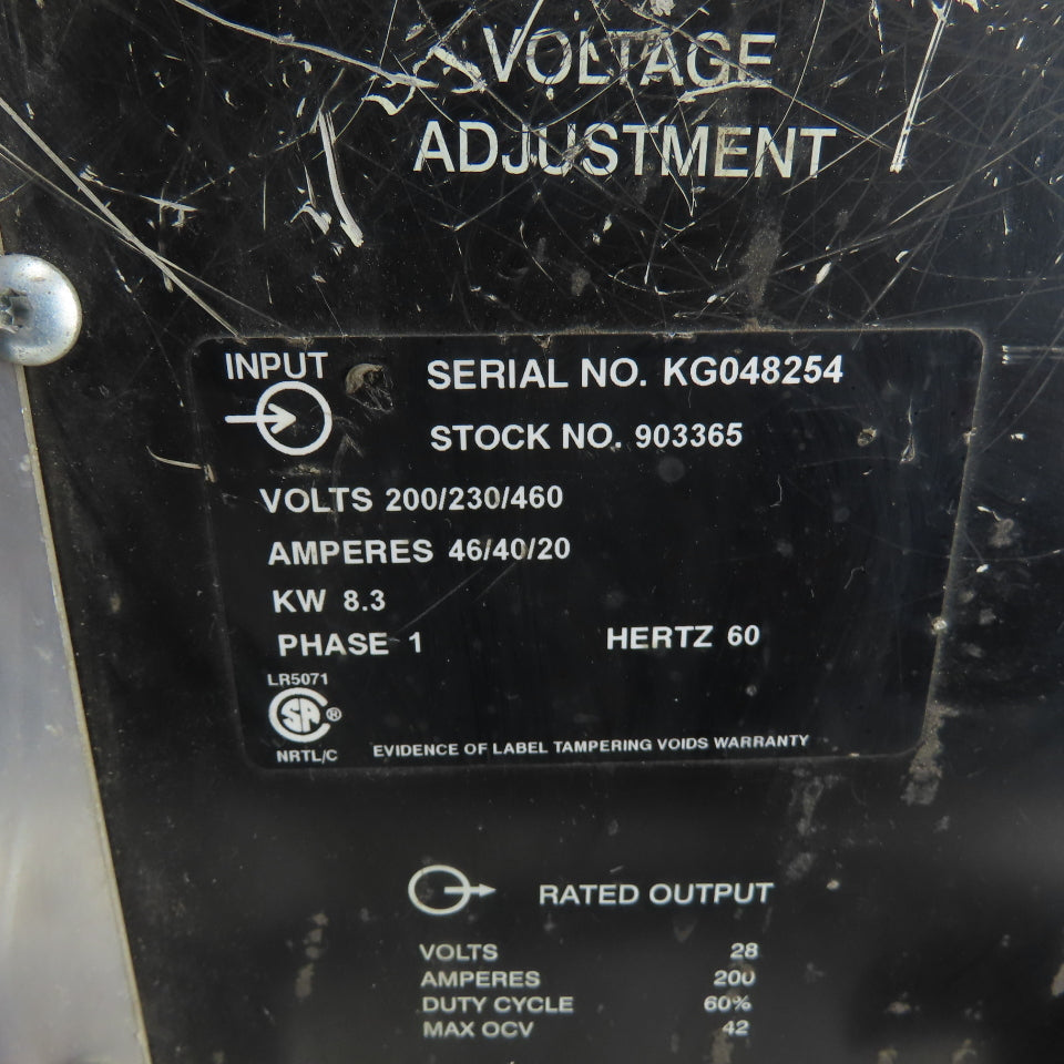 Miller Regency 250 CV-DC Arc Welding Power Source 200/230/460V In 28V 200A Out