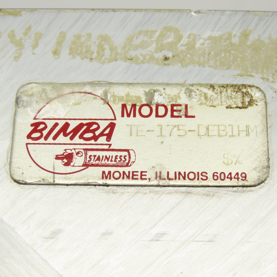 Bimba TE-175-DEB1HM 1-1/2" Bore 5" Stroke Double Acting Pneumatic Actuator
