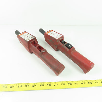 2-Button Up/Down Hoist Pendant Control Station (Missing Button) Lot Of 2
