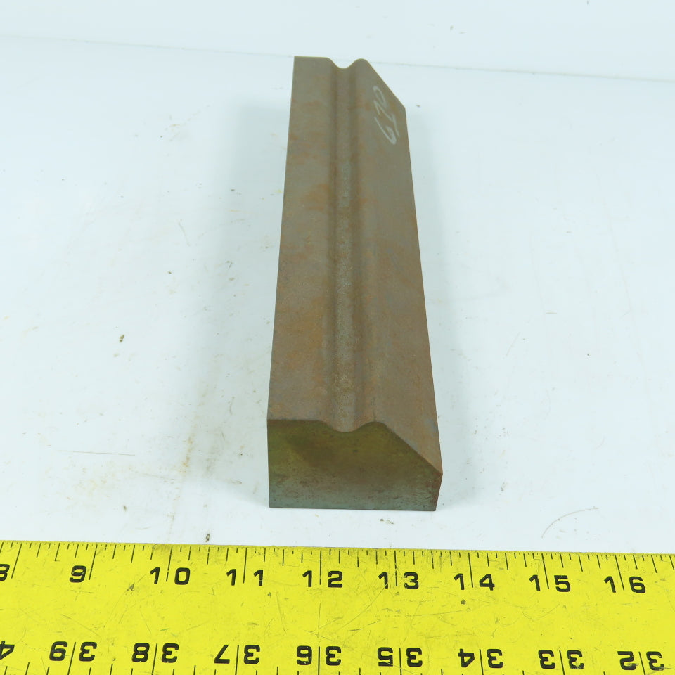 9-1/2" Long Press Brake Radius Die Block 3/8" Opening 2.375" x 2" H
