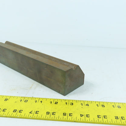 9-1/2" Long Press Brake Radius Die Block 3/8" Opening 2.375" x 2" H