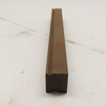 17.25" Long Press Brake Tipped Angle Die Block 1.5" x 1.8" H 1/2" Tang