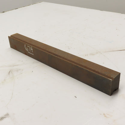 17.25" Long Press Brake Tipped Angle Die Block 1.5" x 1.8" H 1/2" Tang