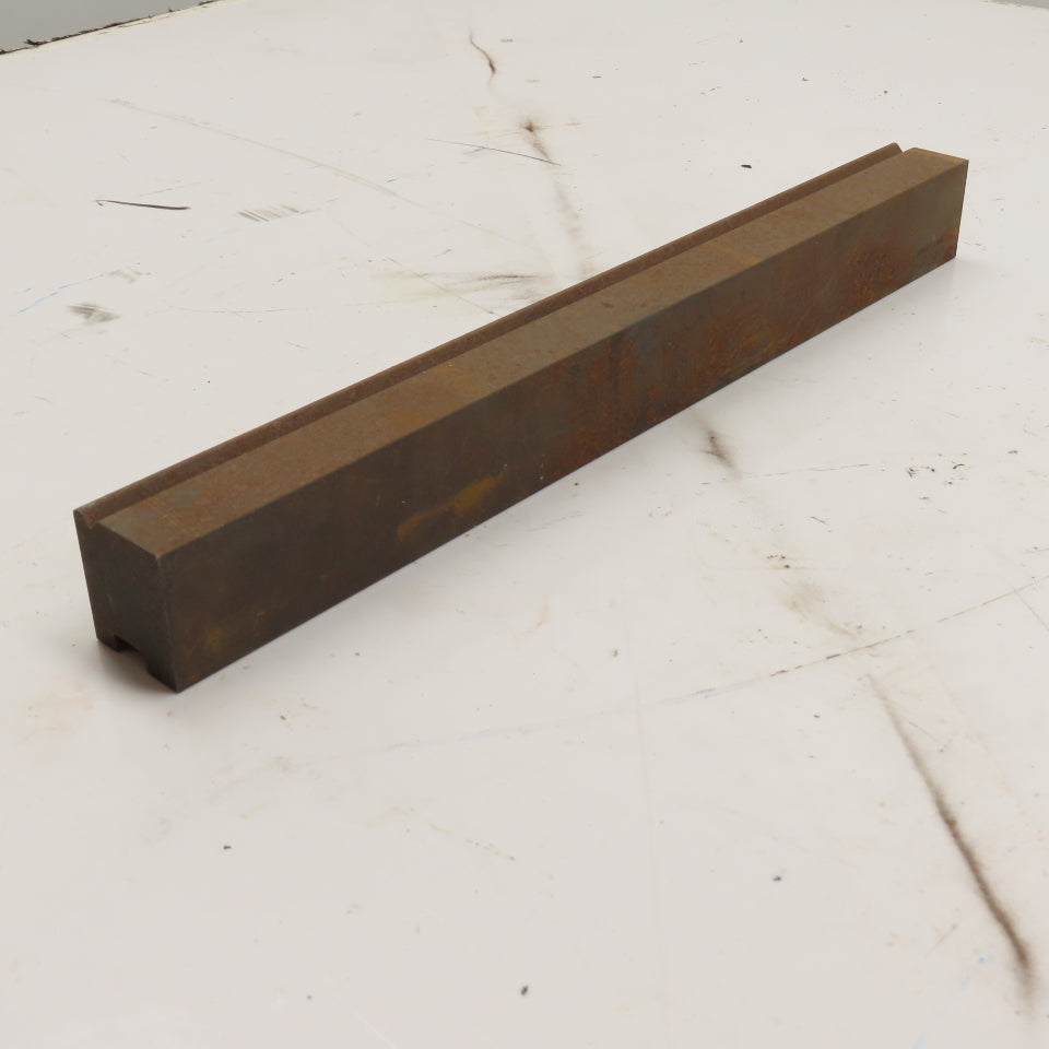 17.25" Long Press Brake Tipped Angle Die Block 1.5" x 1.8" H 1/2" Tang