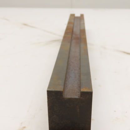 17.25" Long Press Brake Tipped Angle Die Block 1.5" x 1.8" H 1/2" Tang