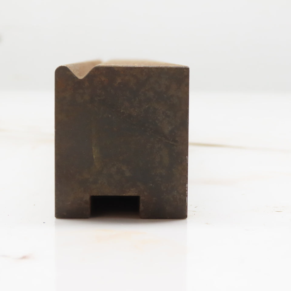 17.25" Long Press Brake Tipped Angle Die Block 1.5" x 1.8" H 1/2" Tang