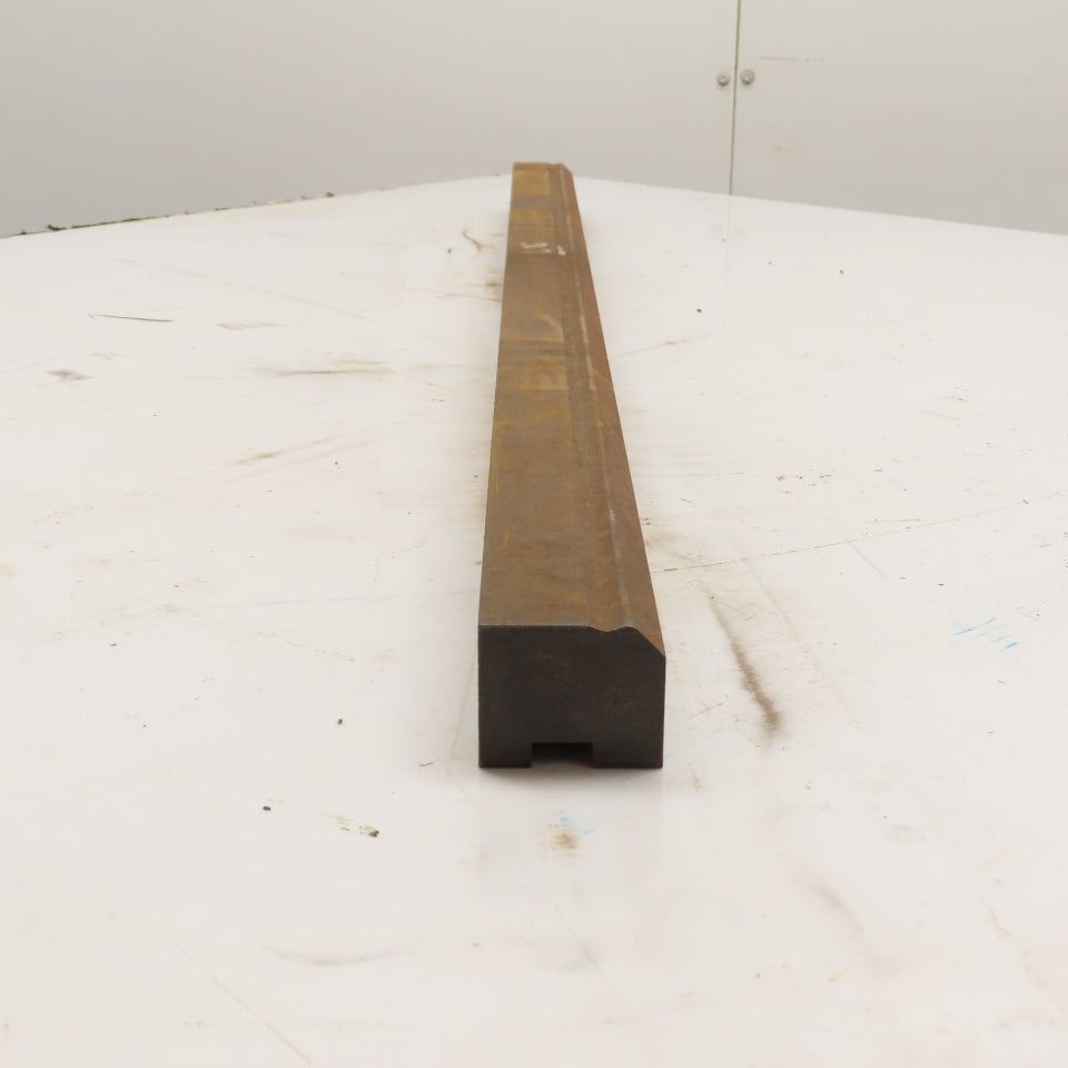 38" L Press Brake Tipped Angle Radius Forming Die Block 1.75" x 1.5" H 1/2" Tang