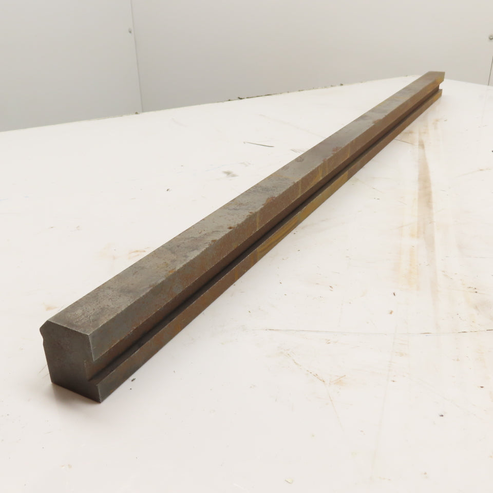 38" L Press Brake Tipped Angle Radius Forming Die Block 1.75" x 1.5" H 1/2" Tang