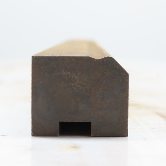38" L Press Brake Tipped Angle Radius Forming Die Block 1.75" x 1.5" H 1/2" Tang