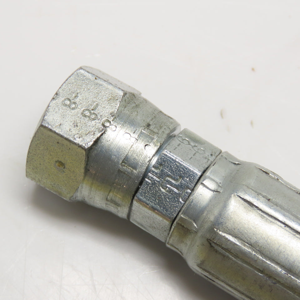 Parker 3/8" Hydraulic Hose 3/8"(-6) x 1/2"(-8) JIC Swivel Female Ends 26" Long
