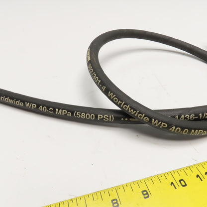 Parker 1/4" Hydraulic Hose 3/8"(-6) x 1/4"(-4) JIC Swivel Female Ends 50" Long