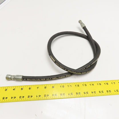 Parker 1/4" Hydraulic Hose 3/8"(-6) x 1/4"(-4) JIC Swivel Female Ends 50" Long