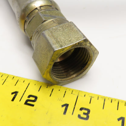 Parker 1/2" Hydraulic Hose 5/8" x 3/4" Female JIC Swivel Ends 63"