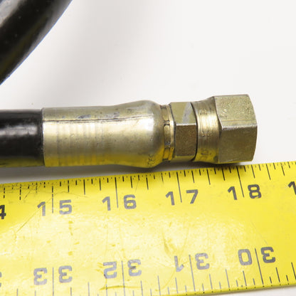 Parker 1/2" Hydraulic Hose 5/8" x 3/4" Female JIC Swivel Ends 63"