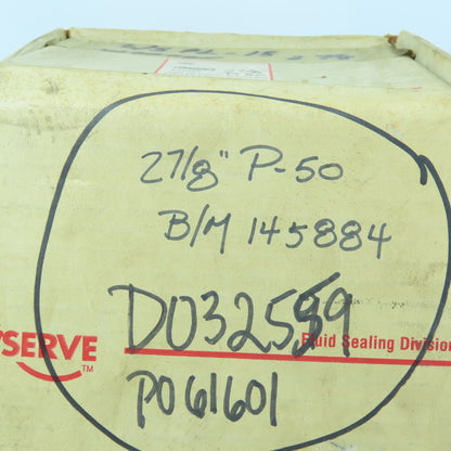 Flowserve 145884 P-50 Dura Seal Single Mechanical Cartridge Seal 2-7/8" P-50