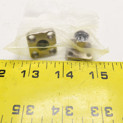 ASK NF-6VUU 6mm Square Ball Bearing Rail Flange Set Of 2
