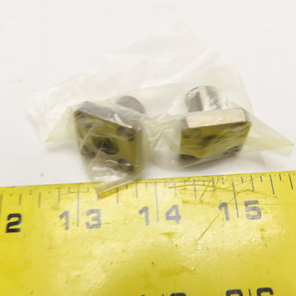 ASK NF-6VUU 6mm Square Ball Bearing Rail Flange Set Of 2