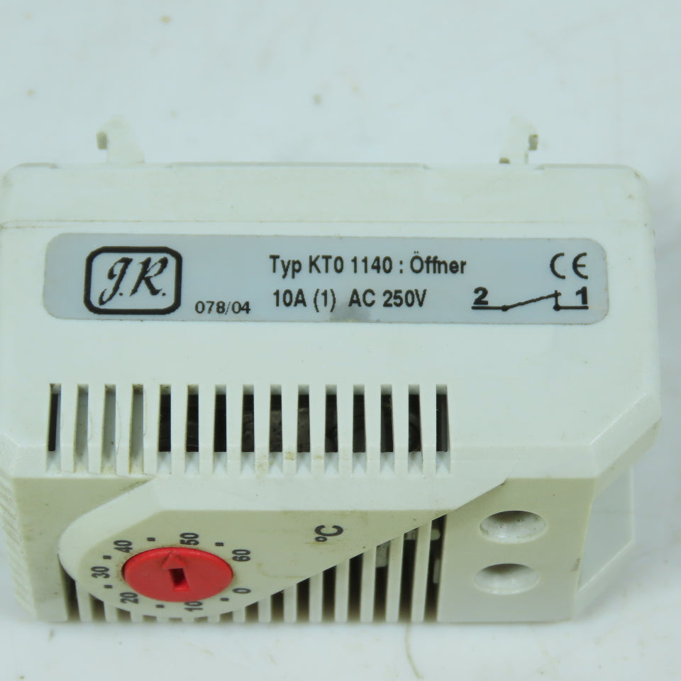 JR KTO 1140 Compact Cabinet Thermostat 0-60C NC 250V