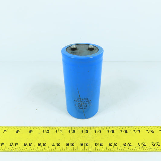 Sprague 36DX9173 Powerlytic Aluminum Electrolytic Capacitor 61000uF 55VDC
