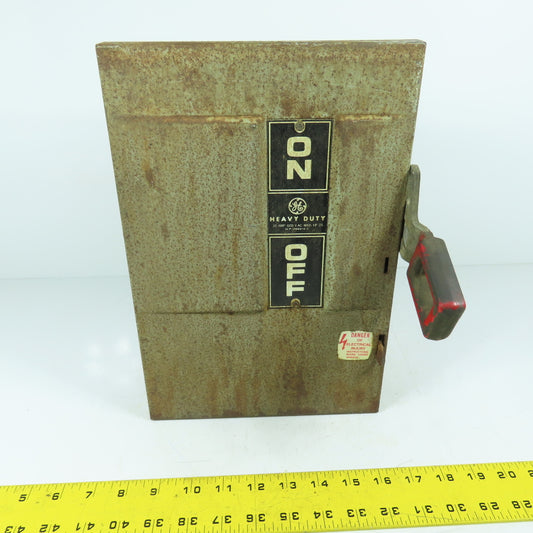 General Electric TH3361 30A 3-Pole Fusible Safety Disconnect Switch 600V