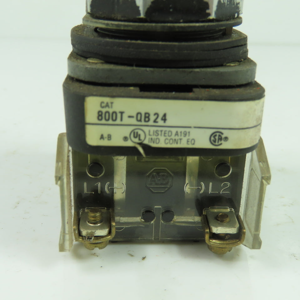 Allen-Bradley 800T-QB24 Ser T White lluminated Momentary Push Button 24V AC/DC