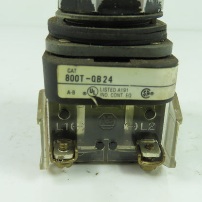Allen-Bradley 800T-QB24 Ser T White lluminated Momentary Push Button 24V AC/DC