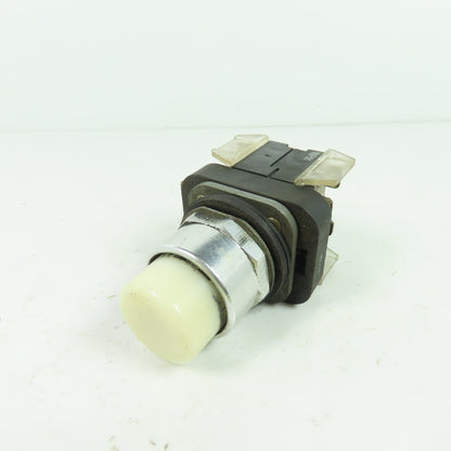 Allen-Bradley 800T-QB24 Ser T White lluminated Momentary Push Button 24V AC/DC