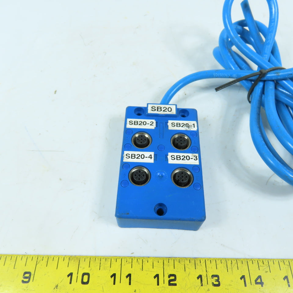 Turck U7007-55 VB 40N-5 4-Port Junction Block with 5-Meter Cable