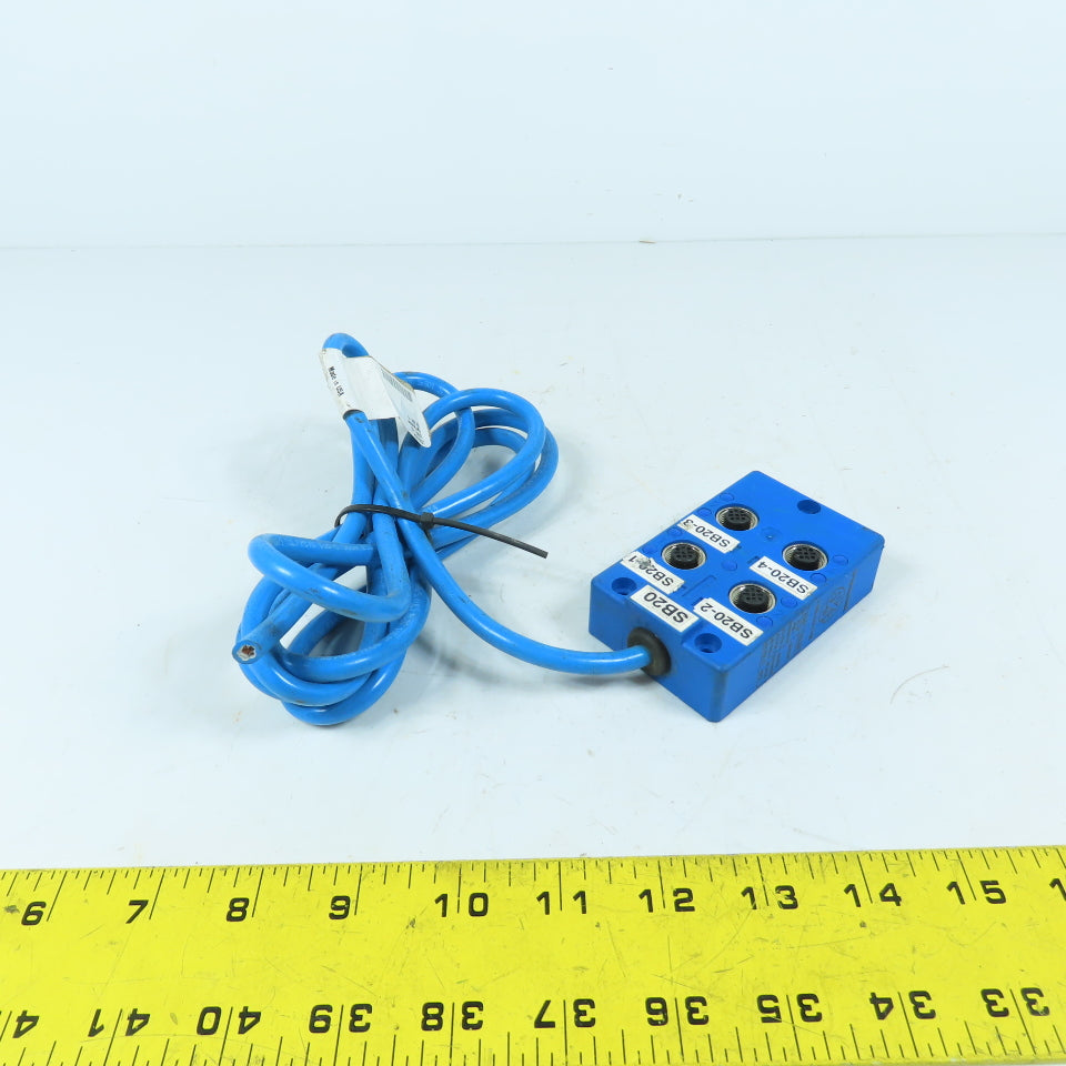 Turck U7007-55 VB 40N-5 4-Port Junction Block with 5-Meter Cable