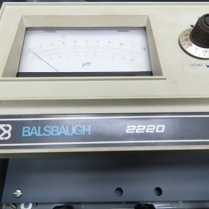 Foxboro Balsbaugh 2220-A02W-JR 120VAC pH Monitor High/Low Alarm