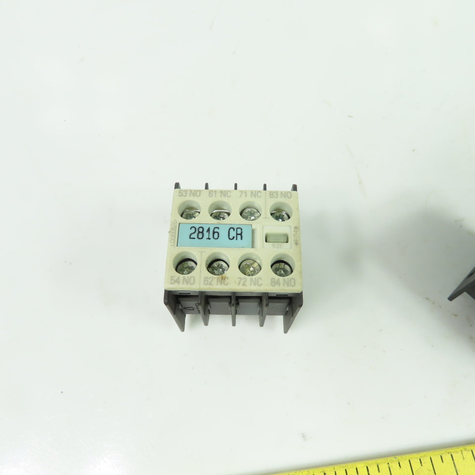 Siemens 3RH1911-1GA22 Auxiliary Contact Block 690V 10A A600/Q600 Lot of 3
