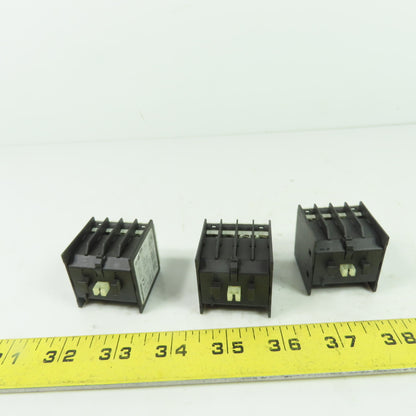 Siemens 3RH1911-1GA22 Auxiliary Contact Block 690V 10A A600/Q600 Lot of 3