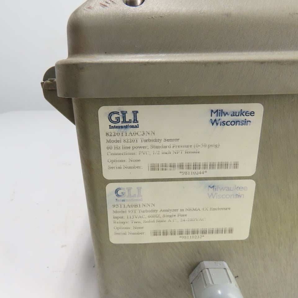 GLI International 8220T1A0C3NN 8220 Turbidity Sensor and Analyzer 115VAC NEMA 4X