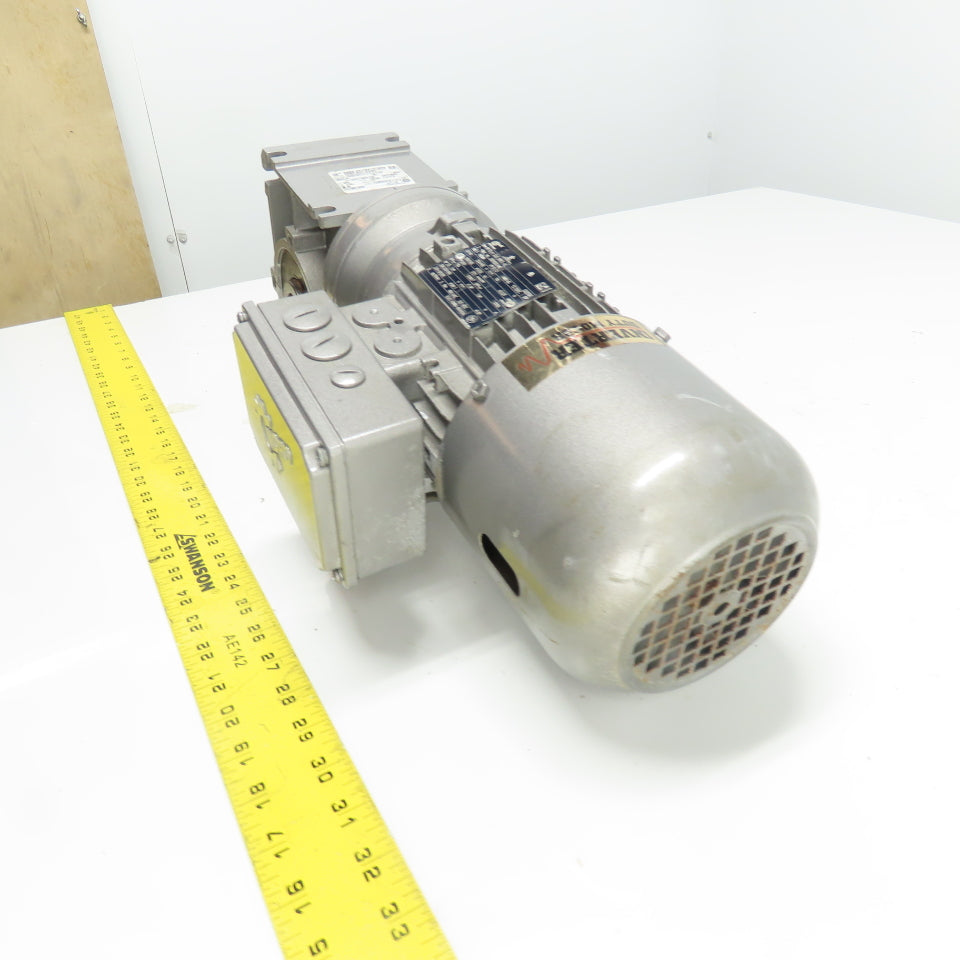 Nord SK 1SI63-IEC71-71L/4 CUS 0.5HP Gear Motor 100:1 Ratio 17 RPM Out 230/460V