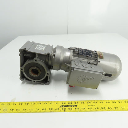 Nord SK 1SI63-IEC71-71L/4 CUS 0.5HP Gear Motor 100:1 Ratio 17 RPM Out 230/460V