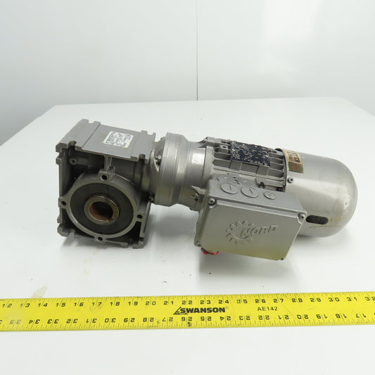 Nord SK 1SI63-IEC71-71L/4 CUS 0.5HP Gear Motor 100:1 Ratio 17 RPM Out 230/460V