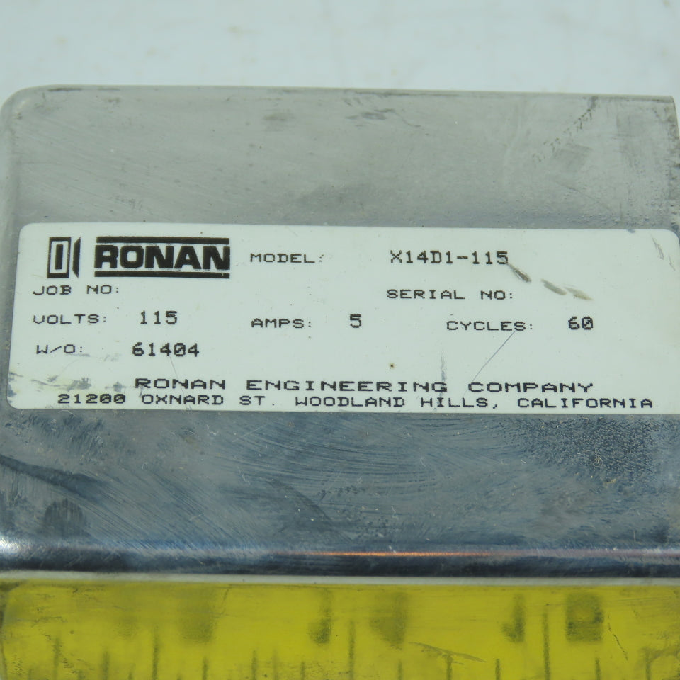 Ronan X14D1-115 Flasher Module 115V 5A 60Hz 8-Pin