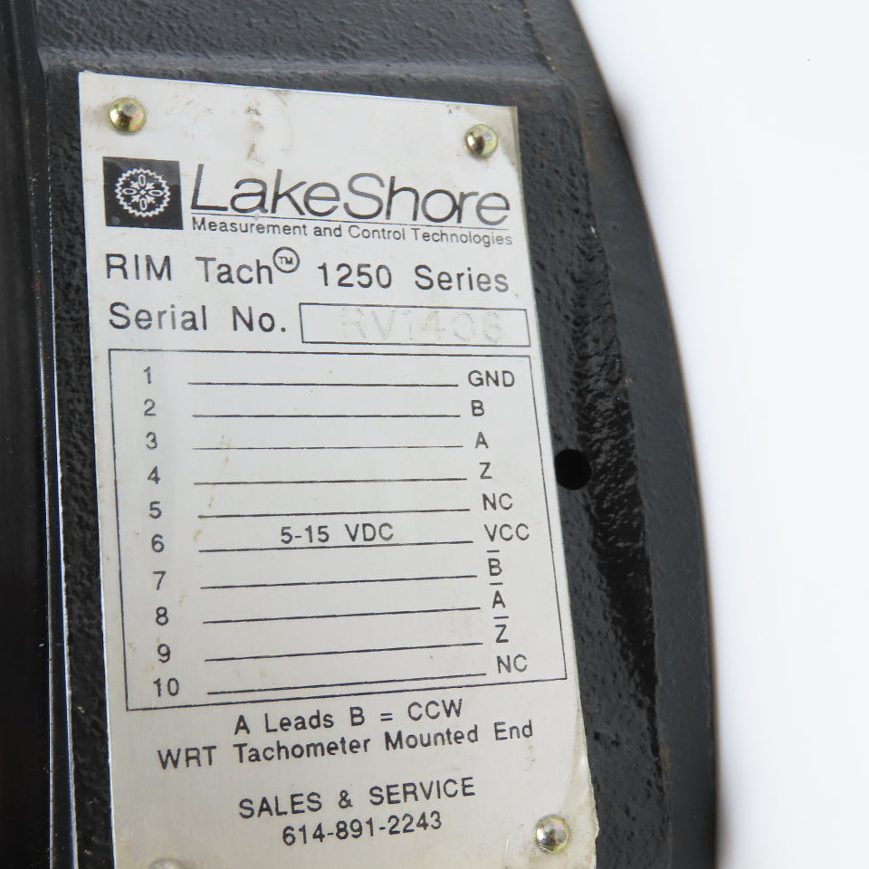 Lakeshore 1250 Series RIM Tach Stripped Casting New