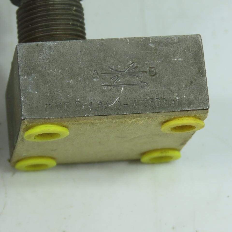 HYCON DVP 8-1.1/0-V Hydraulic Flow Control Throttle Check Valve 350 Bar