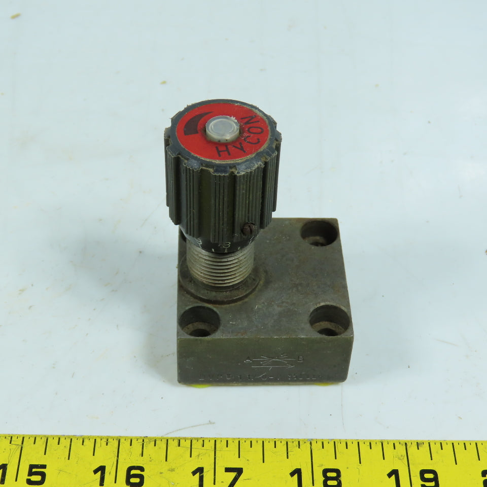 HYCON DVP 8-1.1/0-V Hydraulic Flow Control Throttle Check Valve 350 Bar