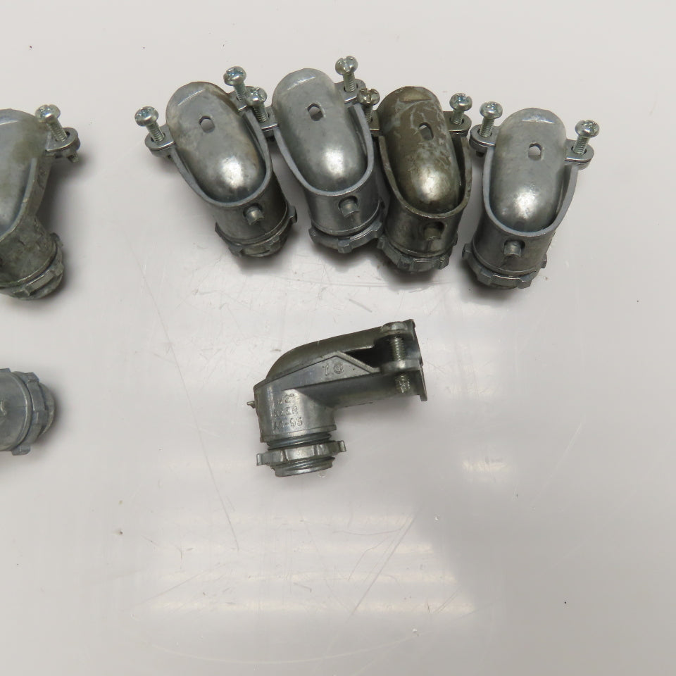 Appleton AC-95 Neer 1/2" Flexible Metal Conduit FMC Elbow 90° Lot Of 10