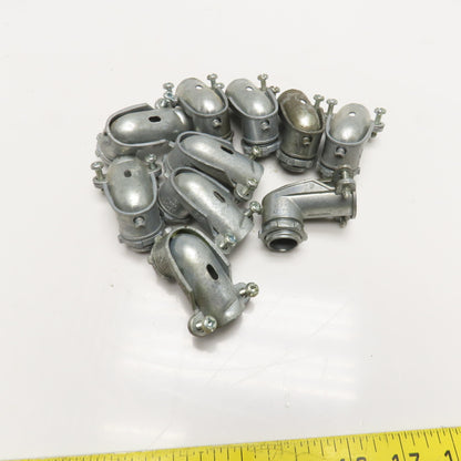 Appleton AC-95 Neer 1/2" Flexible Metal Conduit FMC Elbow 90° Lot Of 10