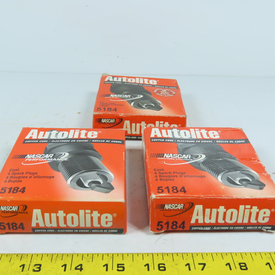 Autolite 5184 Copper Core Spark Plugs NASCAR Performance Lot of 12