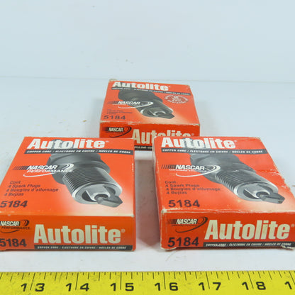 Autolite 5184 Copper Core Spark Plugs NASCAR Performance Lot of 12